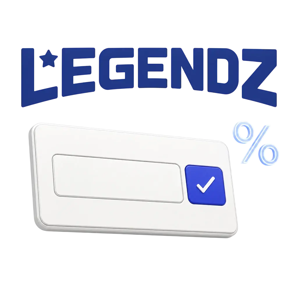 Legendz Casino Promo Code in the United States Form with percentage badge