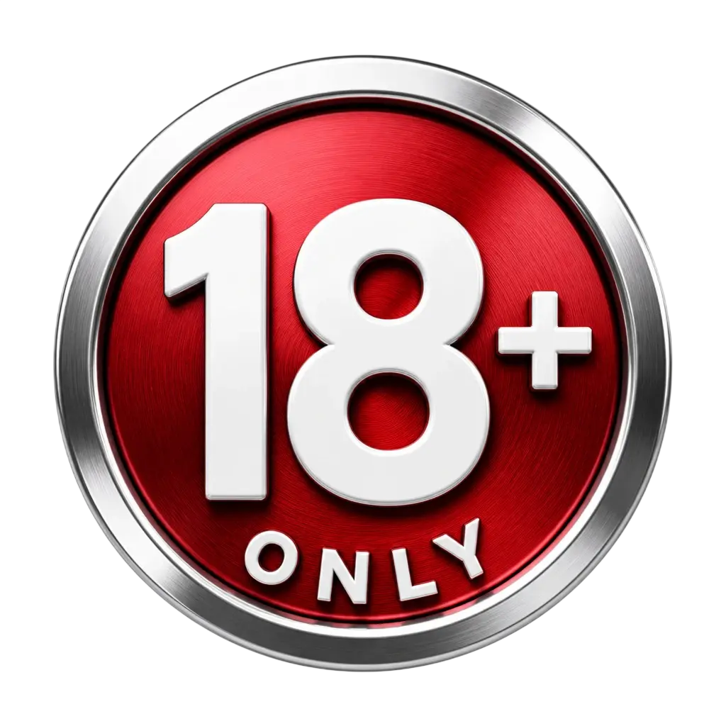 Responsible Gaming 18+ restriction badge