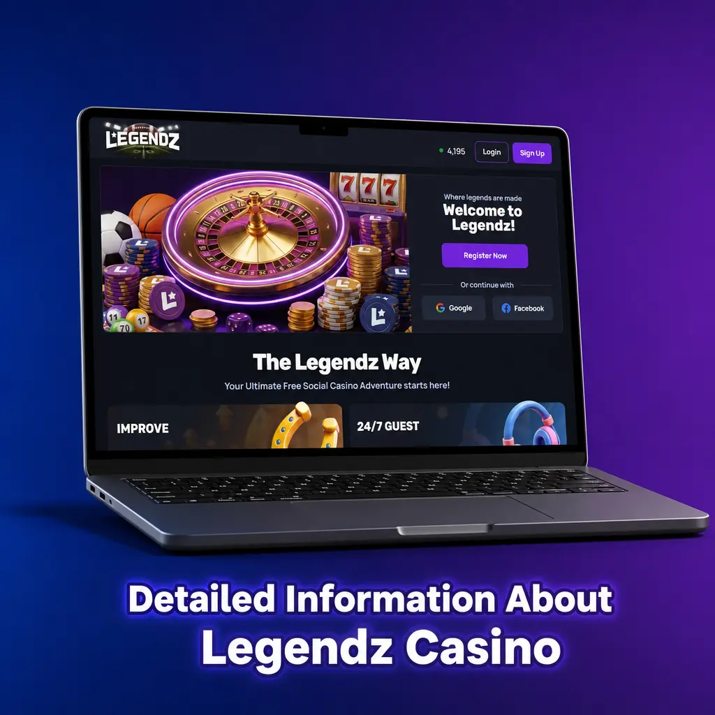 Detailed Information About Legendz Casino Desktop layout