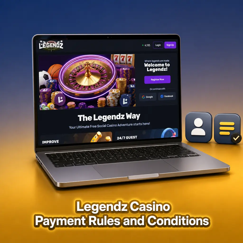 Legendz Casino Payment Rules and Conditions check icon