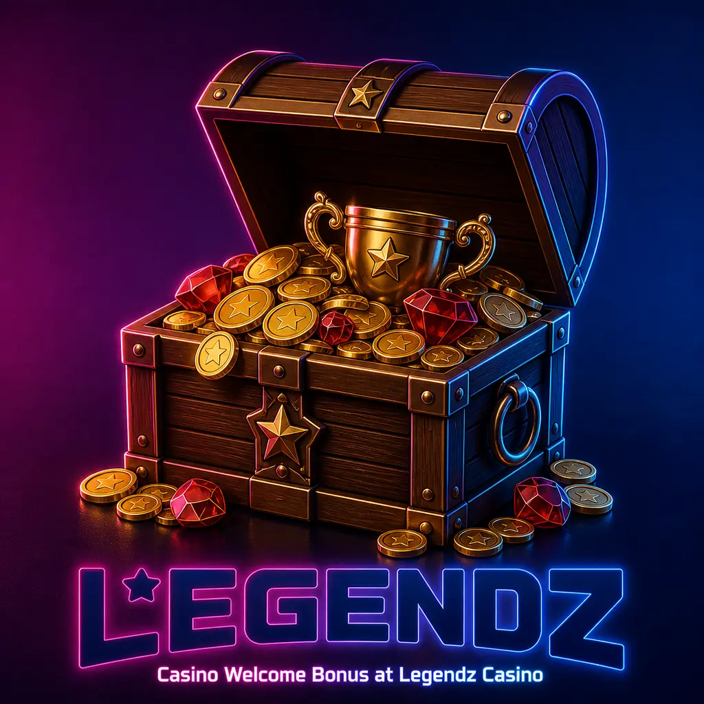 Casino Welcome Bonus at Legendz Casino Open Treasure Chest