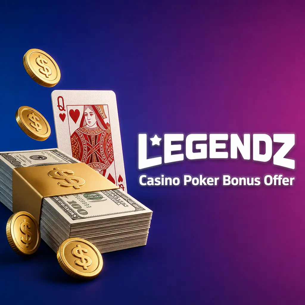Legendz Casino Poker Bonus Offer